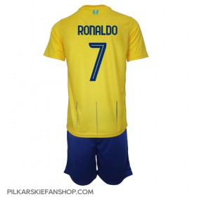 Koszulka piłkarska Al-Nassr Cristiano Ronaldo #7 Strój Domowy dla dzieci 2023-24 tanio Krótki Rękaw (+ Krótkie spodenki)